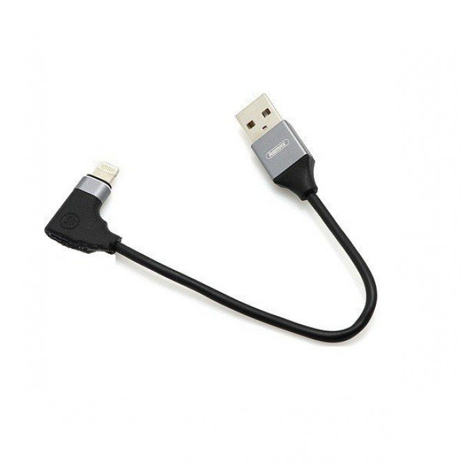 Lightning & Audio Adaptor Data/Charge Remax 2in1 cable of 15 cm black