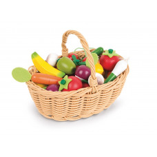 The game Janod set of Korzin with vegetables and fruit 24 elements (J05620)