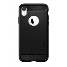 Cover of Spigen for iPhone XR Rugged Armor Matte Black