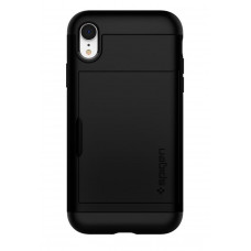 Cover of Spigen for iPhone XR Slim Armor CS Black