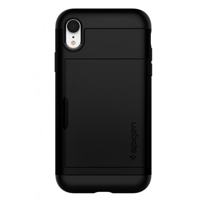 Чехол Spigen для iPhone XR Slim Armor CS Black