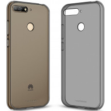 MakeFuture cover for Huawei Y6 2018 Air Case (Clear TPU) Black