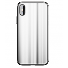 Cover of Baseus for iPhone X/Xs Glass Sparkling White