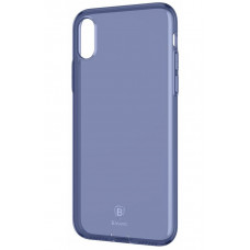 Чехол Baseus для iPhone X/Xs Simple Series Pluggy Transparent Blue