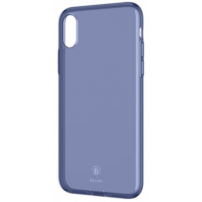 Cover of Baseus for iPhone X/Xs Simple Series Pluggy Transparent Blue