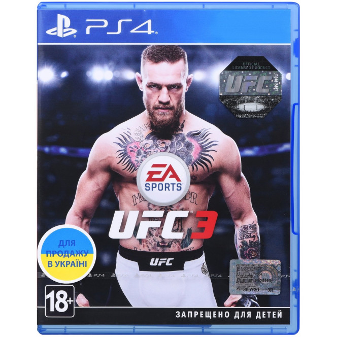 Игра EA SPORTS UFC 3 (PS4, Русские субтитры)