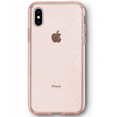 Чехол Spigen для iPhone XS Max Liquid Crystal Glitter Rose Quartz