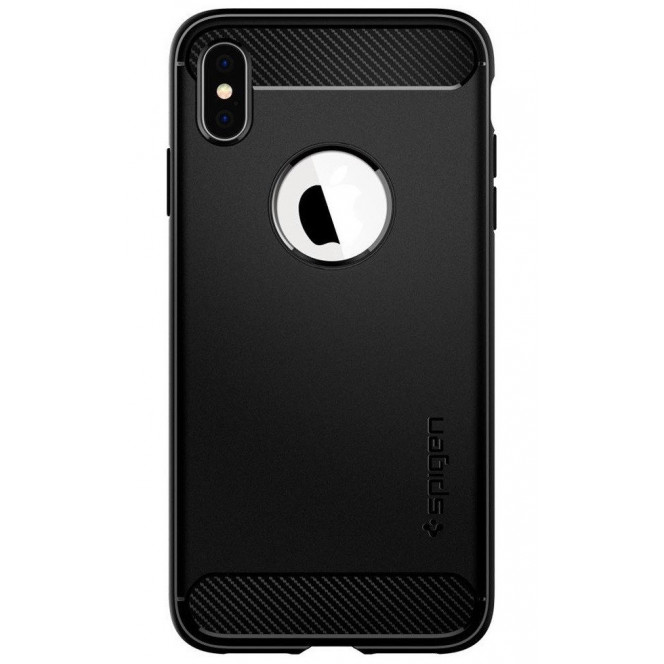 Чехол Spigen для iPhone XS Max Rugged Armor Matte Black