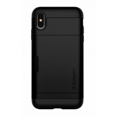 Чехол Spigen для iPhone XS/X Slim Armor CS Black