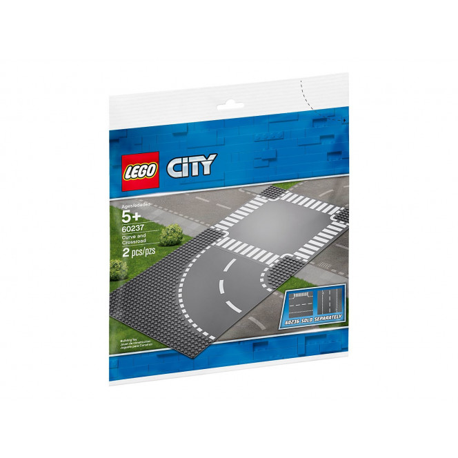 Конструктор LEGO City Поворот и перекресток (60237)