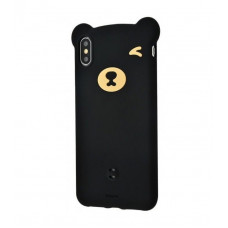 Cover of Baseus for iPhone XS/X Bear Silicone Black