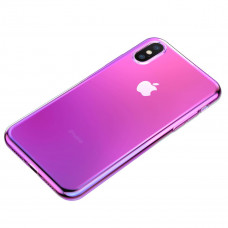 Cover of Baseus for iPhone XS/X Glow TR Pink