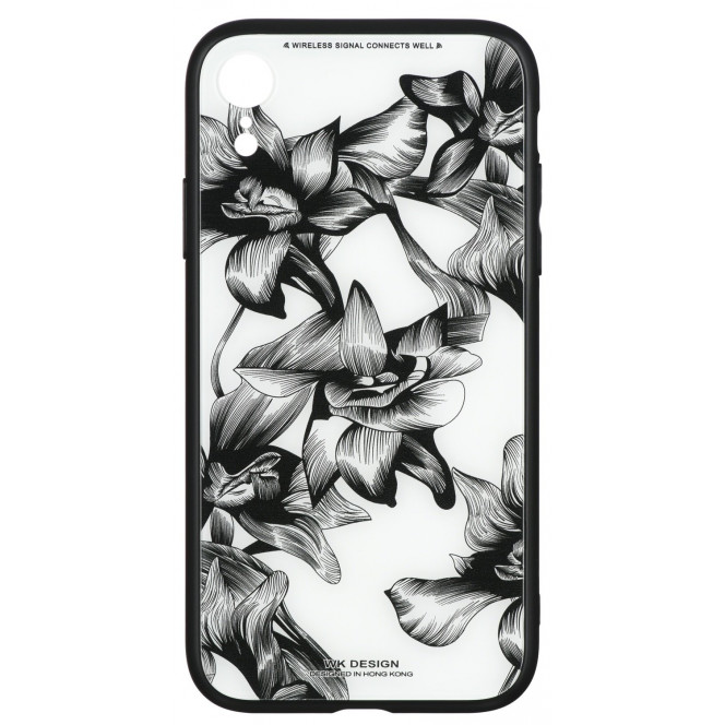 Чeхол WK для Apple iPhone XR WPC-061 Flowers BK/WH