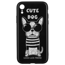 WK cover for the Apple iPhone XR WPC-087 Cute Dog Black