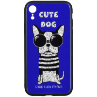 Чeхол WK для Apple iPhone XR WPC-087 Cute Dog Blue