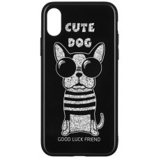 Чeхол WK для Apple iPhone XS Max WPC-087 Cute Dog Black