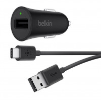 Belkin Boost Up Quick Charge 3.0 + Type-C Cable Black car charger