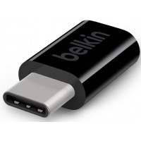 Belkin microUSB to Type-C Black adapter