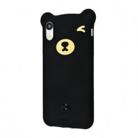 Чехол Baseus для iPhone XR Bear Silicone Black