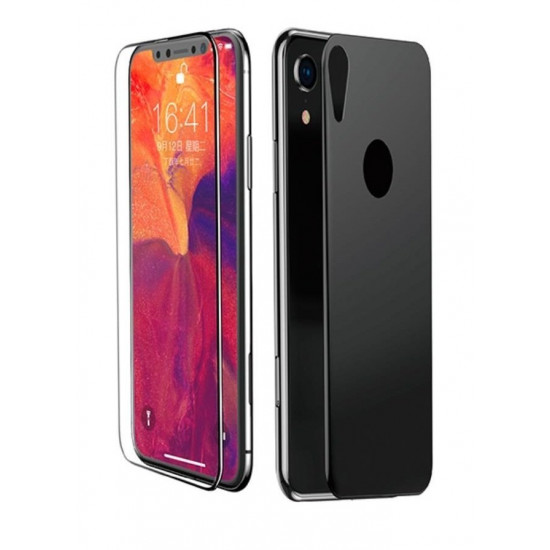 Set of glasses of Baseus for iPhone XR 0.3mm Front + Back Transparent