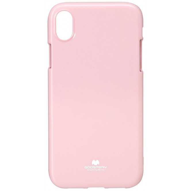 Goospery cover for the Apple iPhone XR Jelly Case Pink