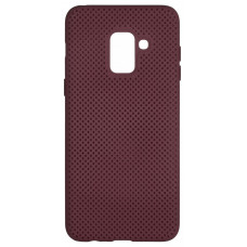 Cover 2E for Galaxy A8 2018 (A530) Dots Marsala