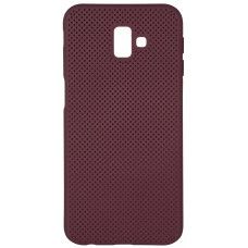 Cover 2E for Galaxy J6 + 2018 (J610) Dots Marsala