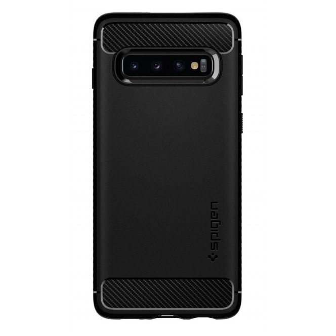 Чехол Spigen для Galaxy S10 2019 (G973) Rugged Armor Matte Black