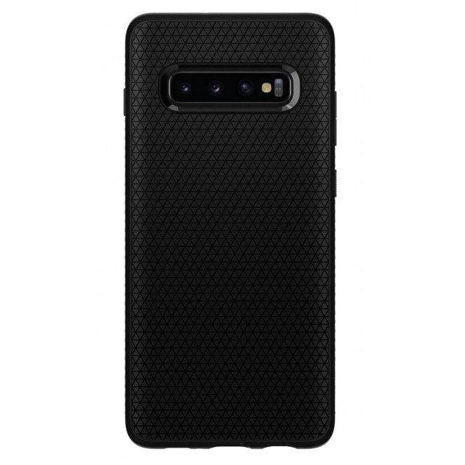 Cover of Spigen for Galaxy S10 + 2019 (G975) Liquid Air Matte Black