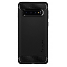 Чехол Spigen для Galaxy S10+ 2019 (G975) Rugged Armor Matte Black