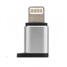 Адаптер Remax Visual MicroUSB to Lightning silver