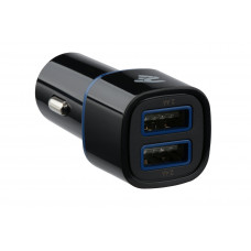 Car charger 2E Dual USB Charger 2xUSB 2.4A Black