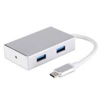 Adapter 2E Type-C to 4*USB3.0, Hub Aluminum, 0.20 of m