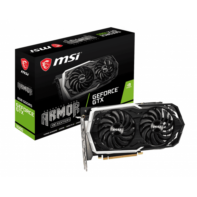 Video card MSI GeForce GTX1660 6GB GDDR5 ARMOR OC (GTX_1660_ARMOR_6G_OC)