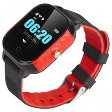 Childrens watch phones with the GPS GOGPS ME K23 tracker black with red (K23BKRD)