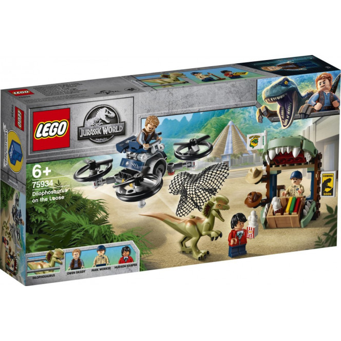 Конструктор LEGO Jurassic World Дилофозавр на свободе (75934)