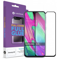 Стекло MakeFuture для Galaxy A40 (A405) Full Cover Full Glue