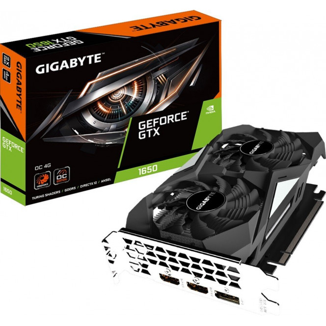 Video card GIGABYTE GeForce GTX 1650 4GB of GDDR5 OC (GV-N1650OC-4GD)