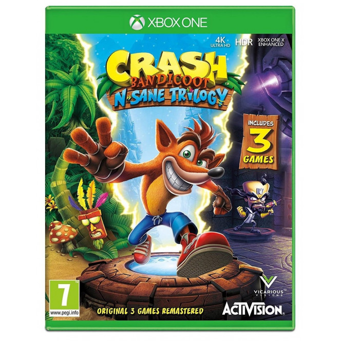 Игра Crash Bandicoot N'sane Trilogy (Xbox One, Английский язык)