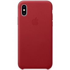 Чехол Apple Leather Case для iPhone X/Xs (PRODUCT)RED (MRWK2ZM/A)