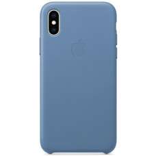 Чехол Apple Leather Case для iPhone X/Xs Cornflower (MVFP2ZM/A)