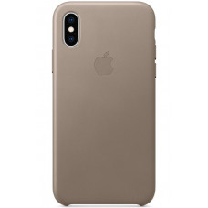 Cover of Leather Case Apple for iPhone X/Xs Taupe (MRWL2ZM/A)