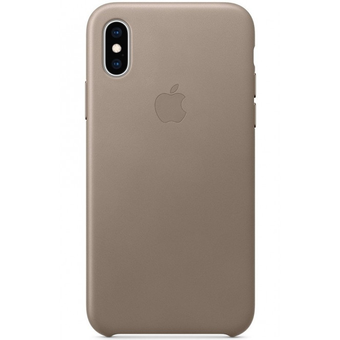 Cover of Leather Case Apple for iPhone X/Xs Taupe (MRWL2ZM/A)