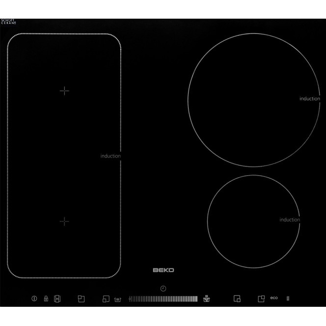 Cooking surface of Beko HII64500FHTZG