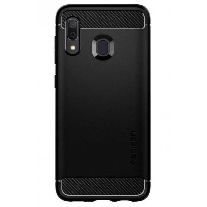 Cover of Spigen for Galaxy A30 Rugged Armor Matte Black