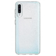 Cover of Spigen for Galaxy A50 Liquid Crystal Glitter Crystal Quartz