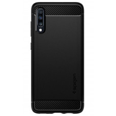 Cover of Spigen for Galaxy A70 Rugged Armor Matte Black