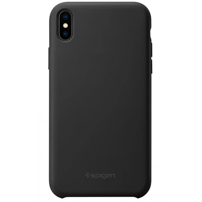 Чехол Spigen для iPhone XS Max Silicone Fit Black