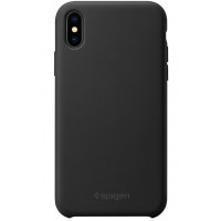 Чехол Spigen для iPhone XS/X Silicone Fit Black