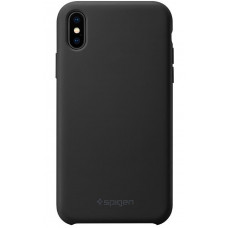 Чехол Spigen для iPhone XS/X Silicone Fit Black